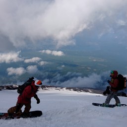 2018滑り納め初富士山